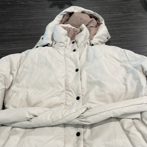 EVERLANE HOODED BELTED COAT SIZE M - Picture 3 of 11